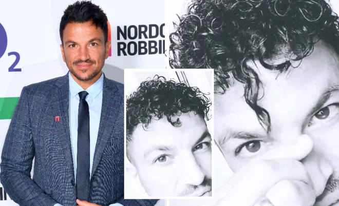 Peter Andre looks unrecognisable as he reveals curly hair on social media.