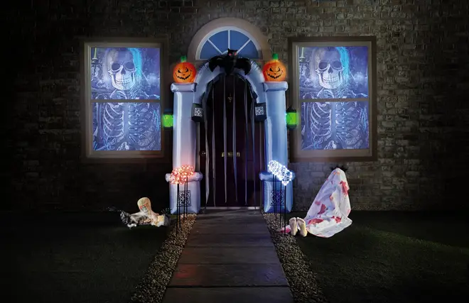 Aldi's inflatable arch makes any home look like a haunted house