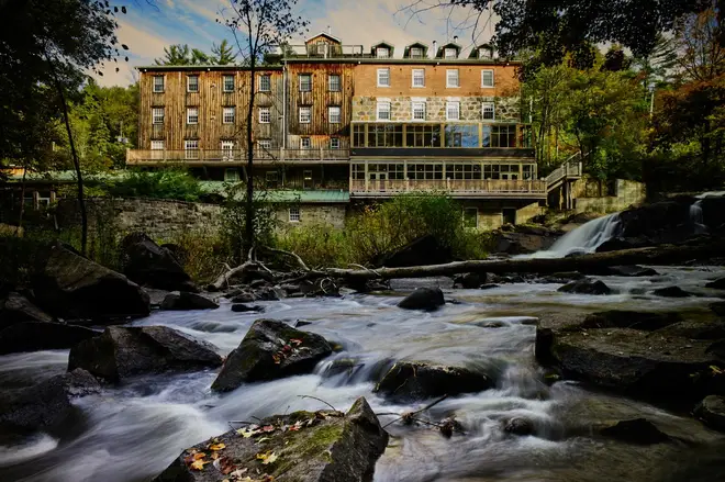 Wakefield Mill Inn is home to a stunning stream and waterfall in its backyard