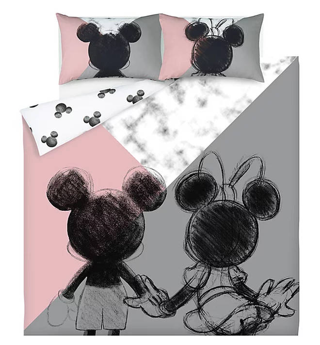 Disney Mickey and Minnie Mouse Easy Care Reversible Duvet Set