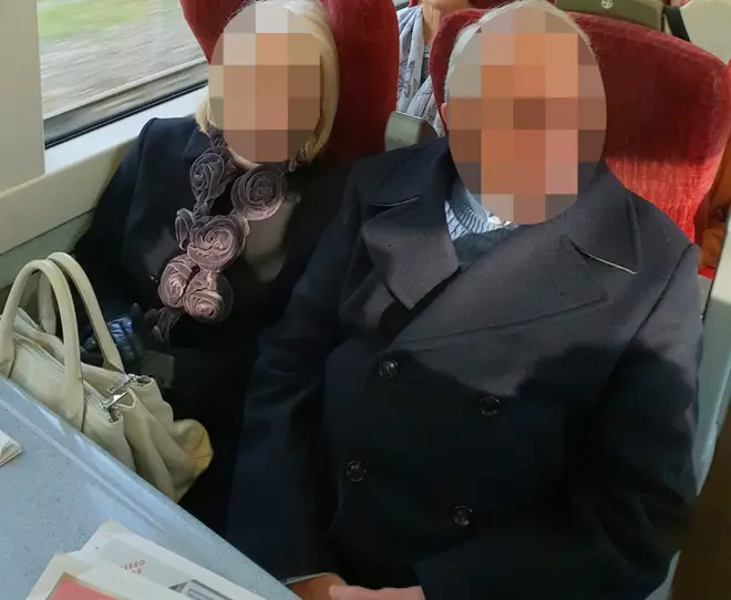 An older couple refused to move out of the pregnant woman's seat