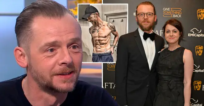 Simon Pegg has revealed his weight loss made his wife cry
