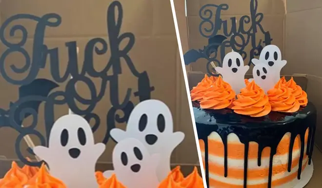 Halloween cake topper leaves Internet in hysterics as it appears to spell something very rude