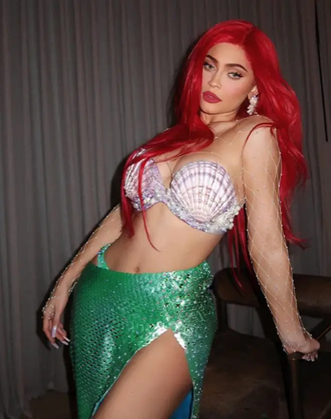 Kylie Jenner transformed into a mermaid