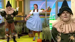 Holly and Phil transformed into Wizard of Oz characters this morning