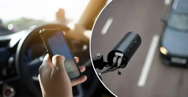 The government is clamping down on motorists who use their phone behind the wheel (stock images)