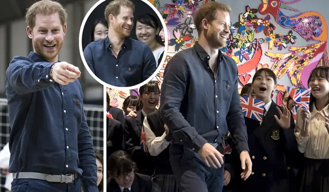 Prince Harry was called 'handsome' by the students