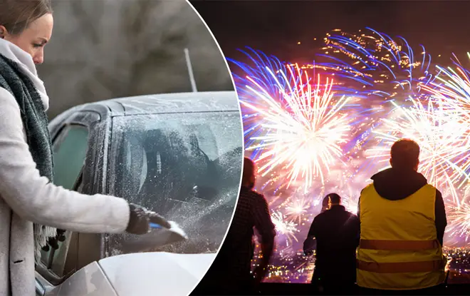 Temperatures are set to plummet on Guy Fawkes night