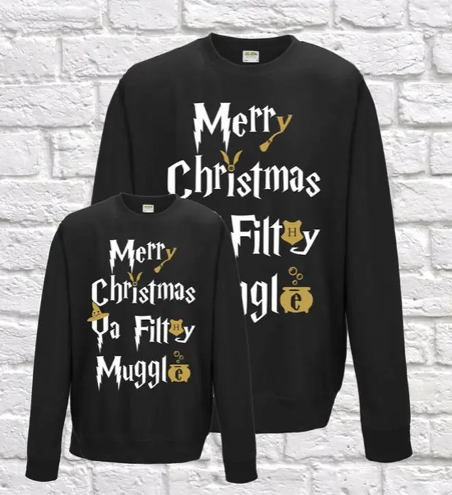 Merry Christmas Ya Filthy Muggle jumper from Etsy