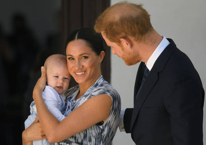 Meghan and Harry in South Africa with baby Archie