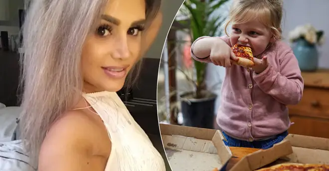A woman has asked whether it's okay to feed her daughter pizza
