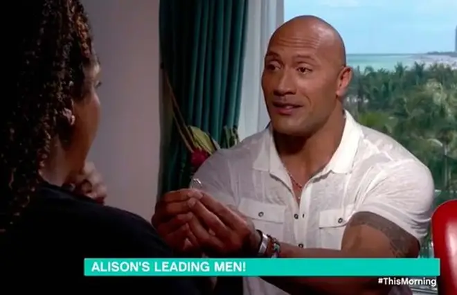 The Rock proposed to Alison in the middle of an interview
