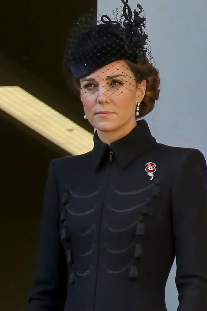 Kate wore the new badge in honour of her family