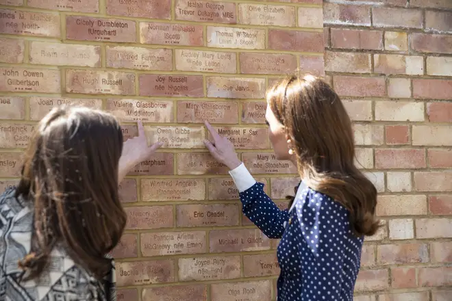 Kate visited the site earlier this year