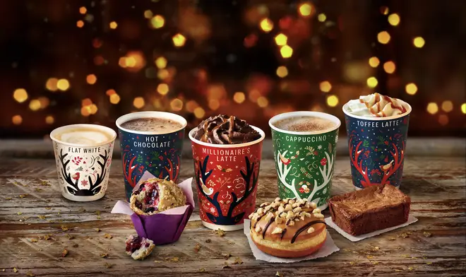 McDonald's has revealed its new range of festive drinks and bakes