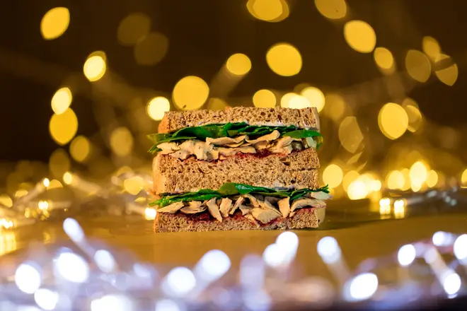 Holland and Barrett vegan Christmas sandwich