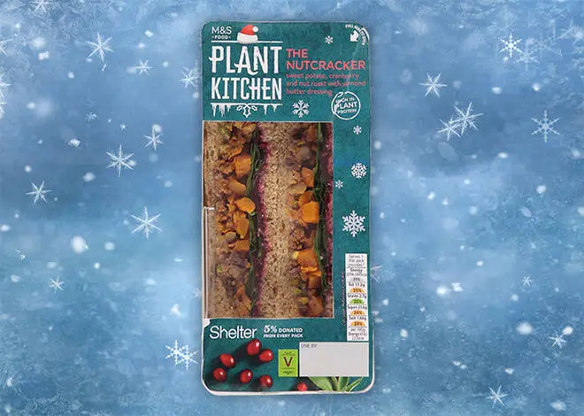 The M&S vegan Christmas sandwich