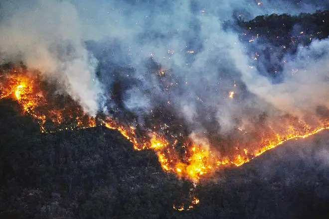 Wildfires are burning near the I'm A Celeb camp in Australia