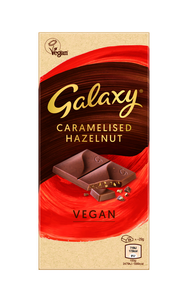 The vegan Galaxy bars will be released next week