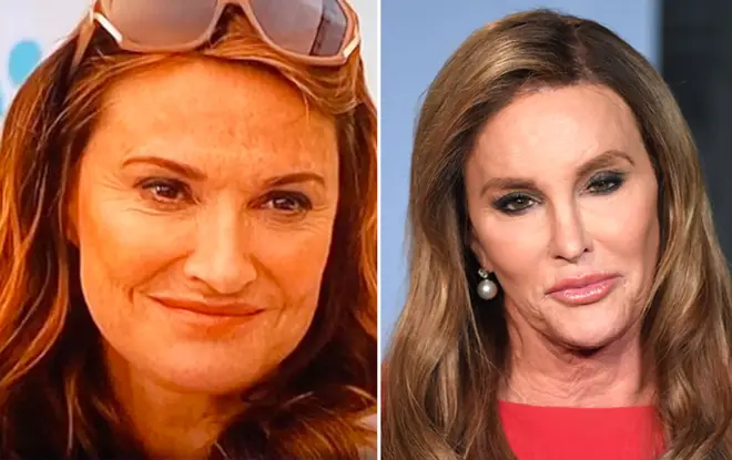 Sarah (right) agreed with a hilarious Tweet of her side-by-side with Caitlyn (left)