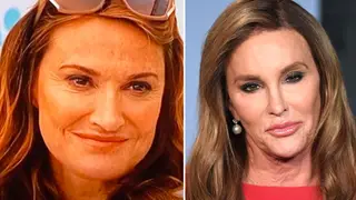 Sarah (right) agreed with a hilarious Tweet of her side-by-side with Caitlyn (left)