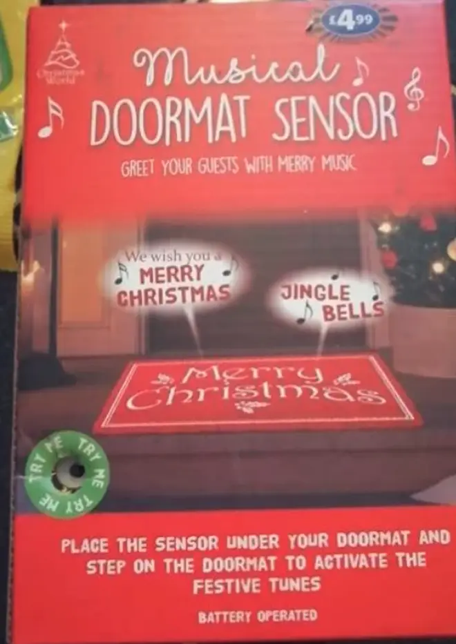 B&M is selling a musical doormat for Christmas