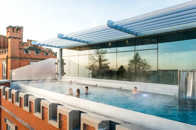 Ragdale Hall's rooftop pool is their newest feature