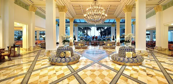 The celebs get to stay at the Versace Palazzo hotel after the show