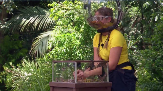 Jacqueline Jossa was forced to share a helmet with spiders