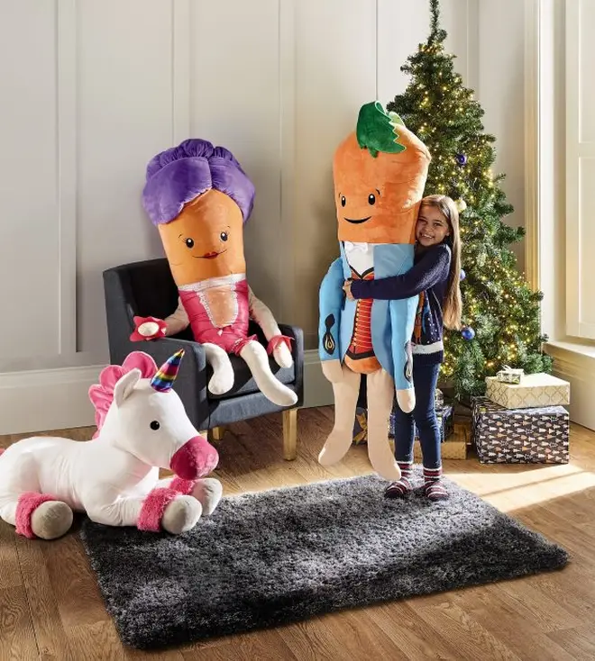 The giant Kevin and Katie soft toys are only £19.99