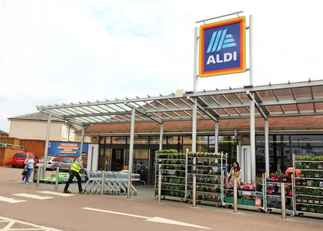 The incident happened in an Aldi carpark (stock image)