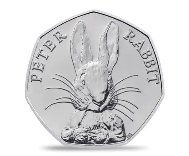The Peter Rabbit coin is the rarest from the Beatrice Potter collection