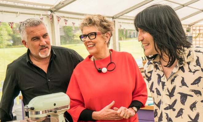 Prue is a judge on the Great British Bake Off