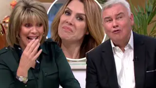 Ruth Langsford was left cringing as Eamonn made howling noises