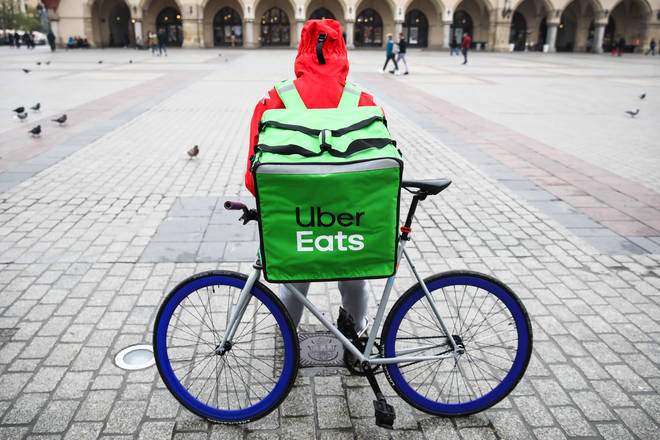Many fans have been speculating about the future of Uber Eats (stock image)