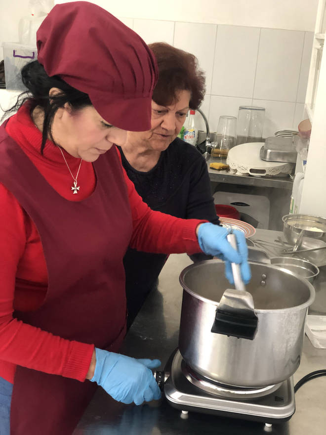 Elena Markantoni and her mum have been making soutzoukos for generations