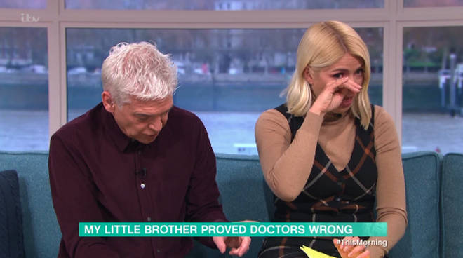 Holly was left in tears live on This Morning