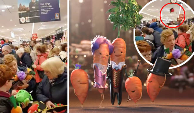 Aldi stores were packed on Thursday as Kevin the Carrot toys went on sale