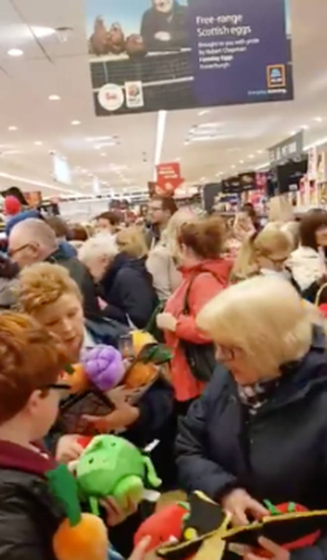 Shoppers were reportedly fighting over the toys