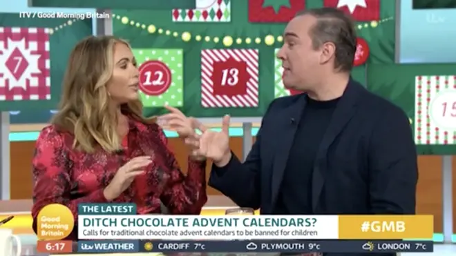 The pair argued over advent calendars
