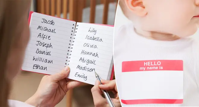 A woman has been slammed for sending her ex a list of baby names