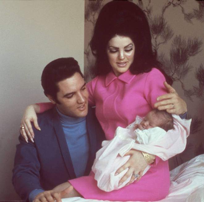 With baby Lisa-Marie in February 1968
